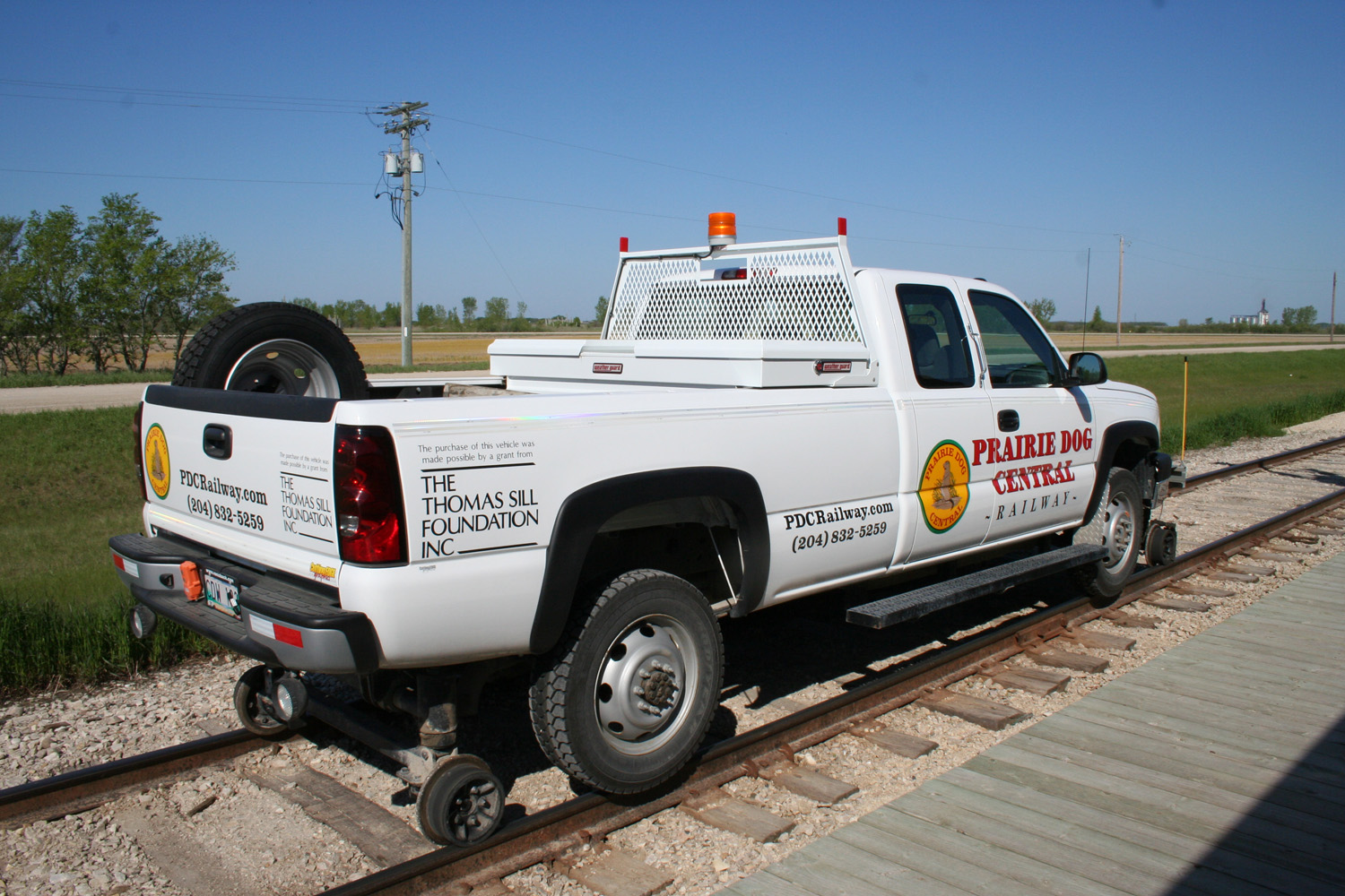 Rail Truck on Rail Tracks